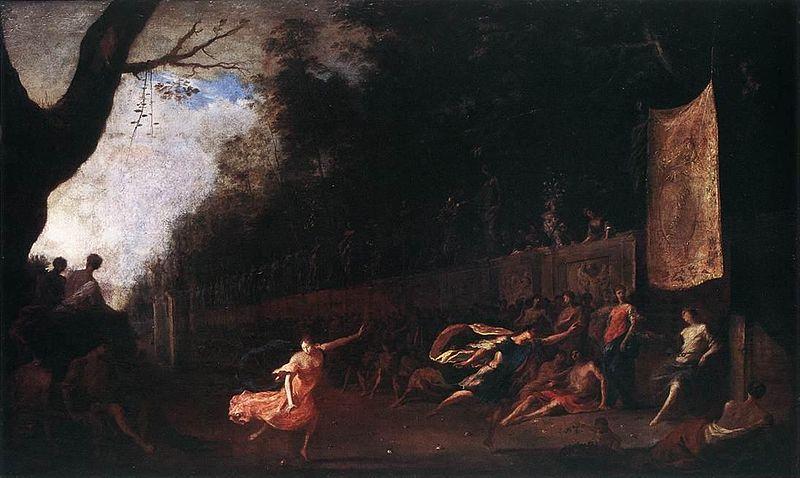 Johann Heinrich Schonfeldt Atalanta and Hippomenes Germany oil painting art